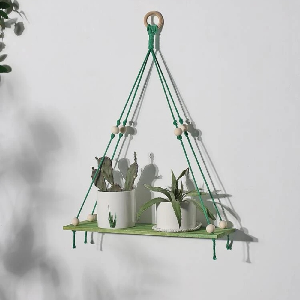 (🌟3/10-5/15-7/20)NWOT Green Hanging Shelf